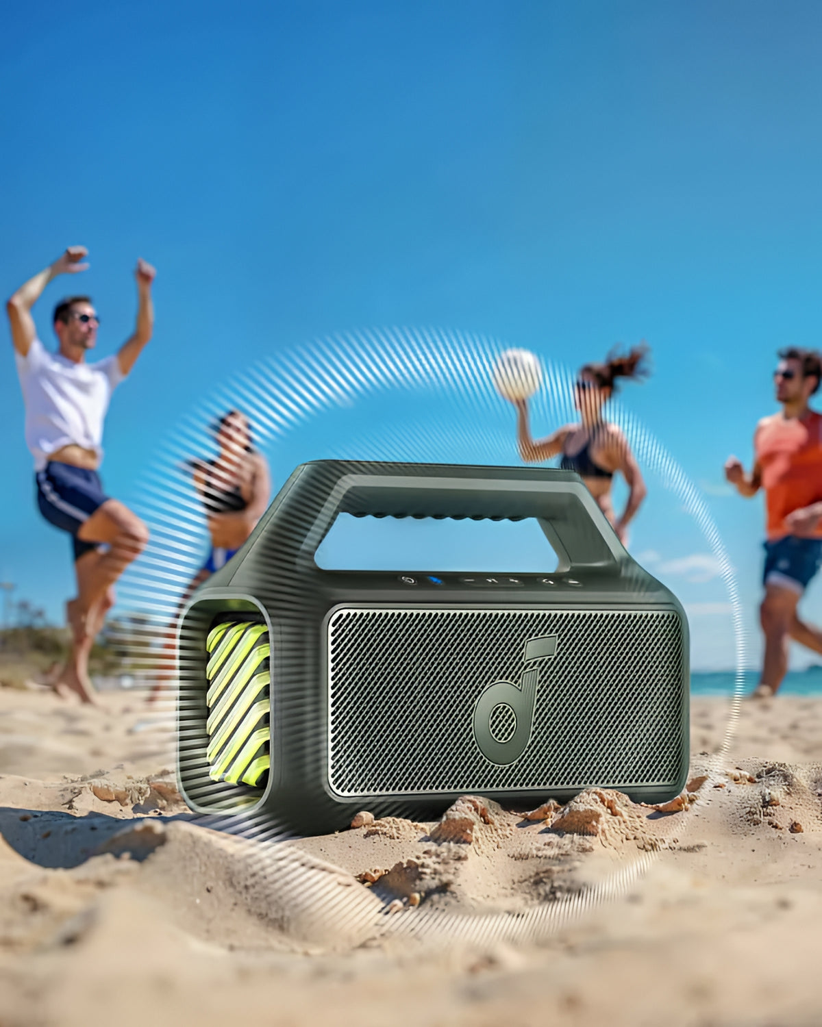 Draagbare Bluetooth Speaker Anker SoundCore Boom 2 Nieuwe Versie, 80W, TWS, RGB, Waterdicht, Groen A3138062