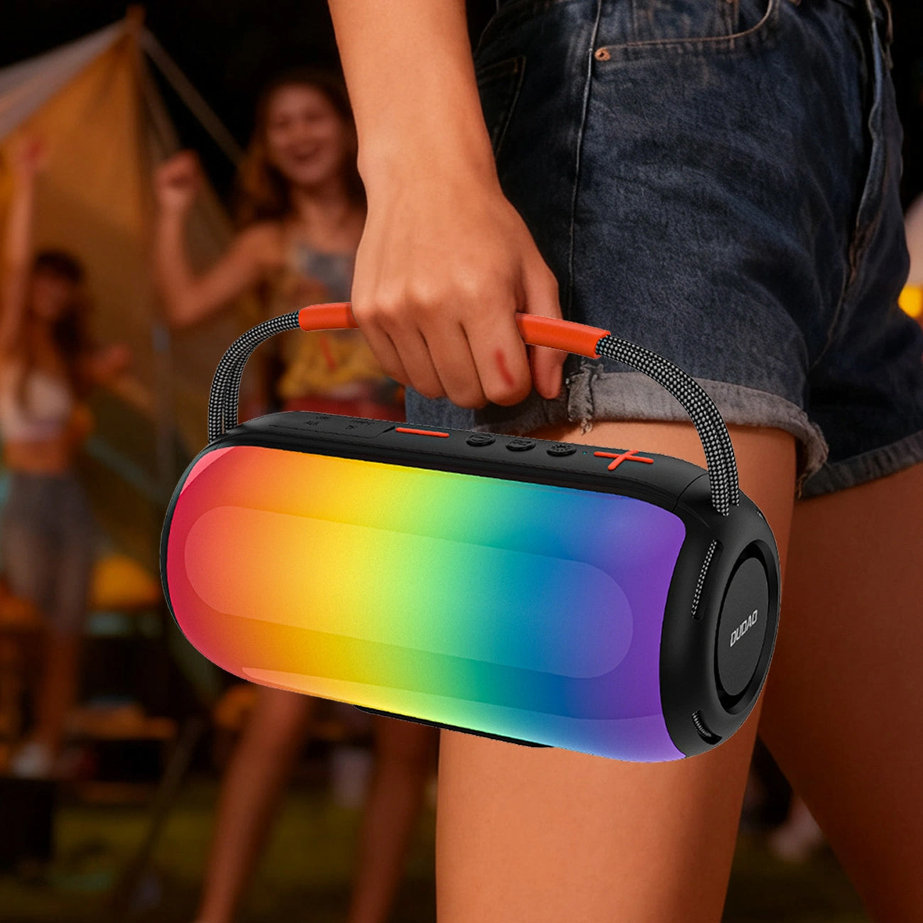 Draagbare Bluetooth Speaker Dudao Y21, 2 x 5W, TWS, RGB, Zwart