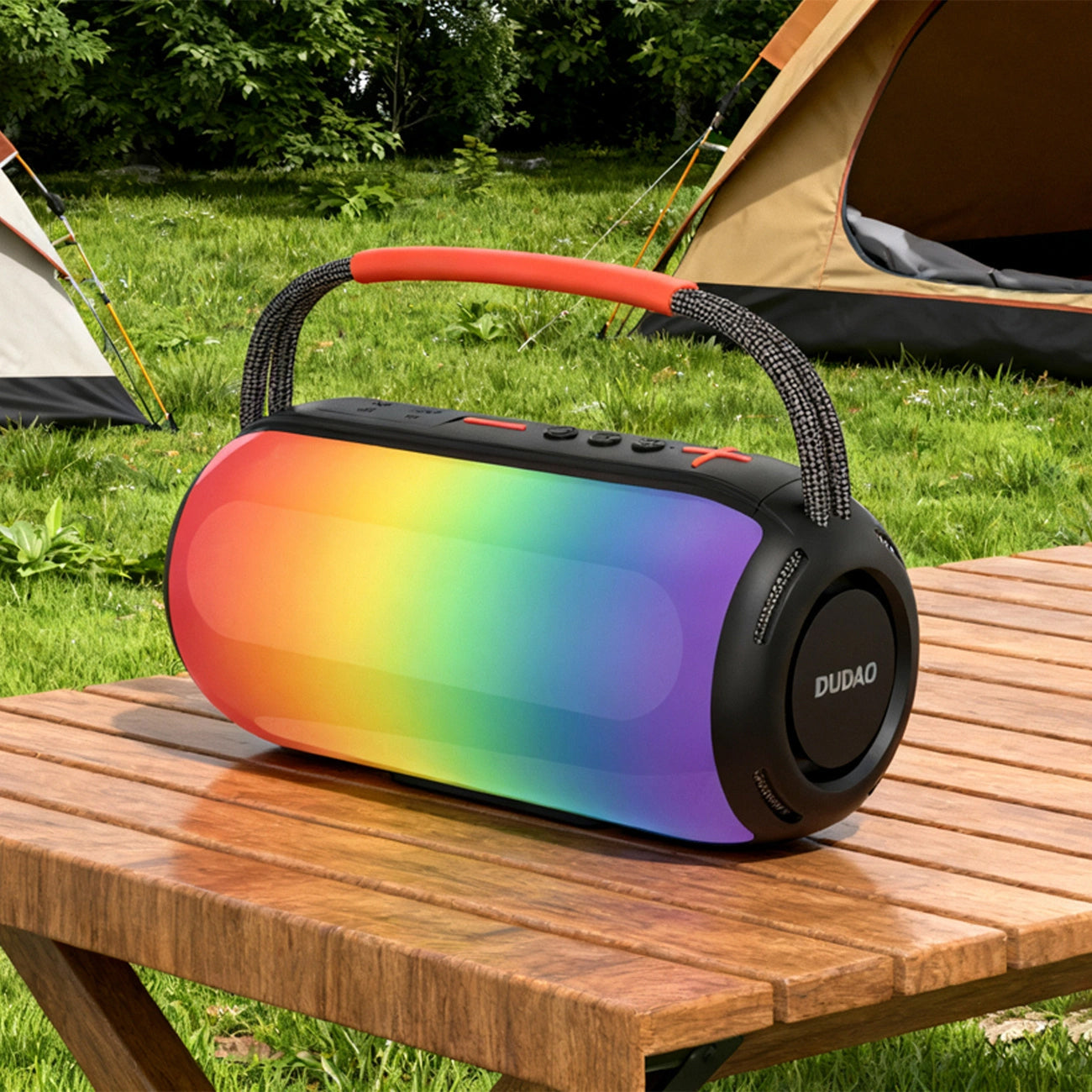 Draagbare Bluetooth Speaker Dudao Y21, 2 x 5W, TWS, RGB, Zwart