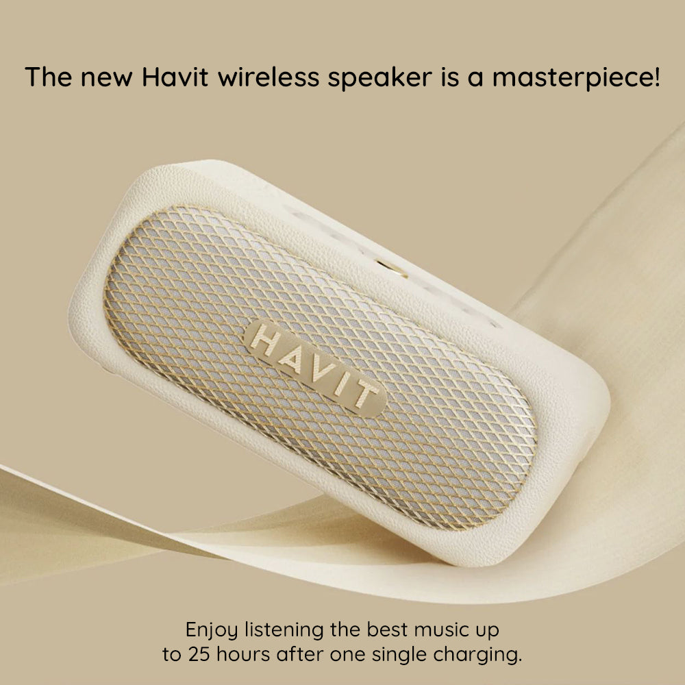 Bluetooth-luidspreker HAVIT SK905BT, 20W, Waterdicht, Beige