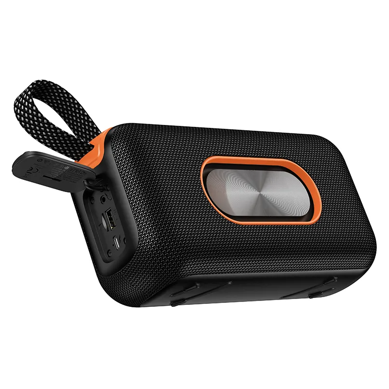 Draagbare Bluetooth Speaker HOCO HC32, 2 x 10W, TWS, RGB, Zwart
