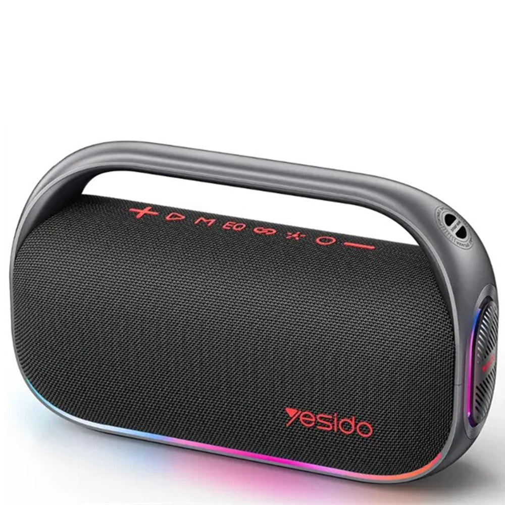 Yesido YSW31 Portable Bluetooth Speaker, 80W, RGB, Black