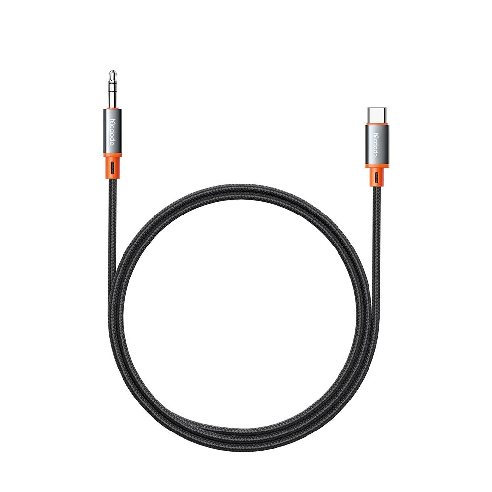 Audio Kabel USB-C - 3.5mm McDodo CA-0820 Castle, 1.2m, Zwart