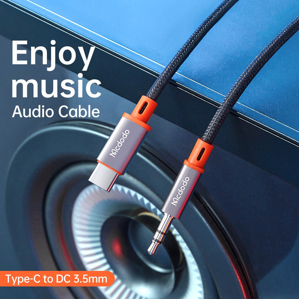 Audio Kabel USB-C - 3.5mm McDodo CA-0820 Castle, 1.2m, Zwart