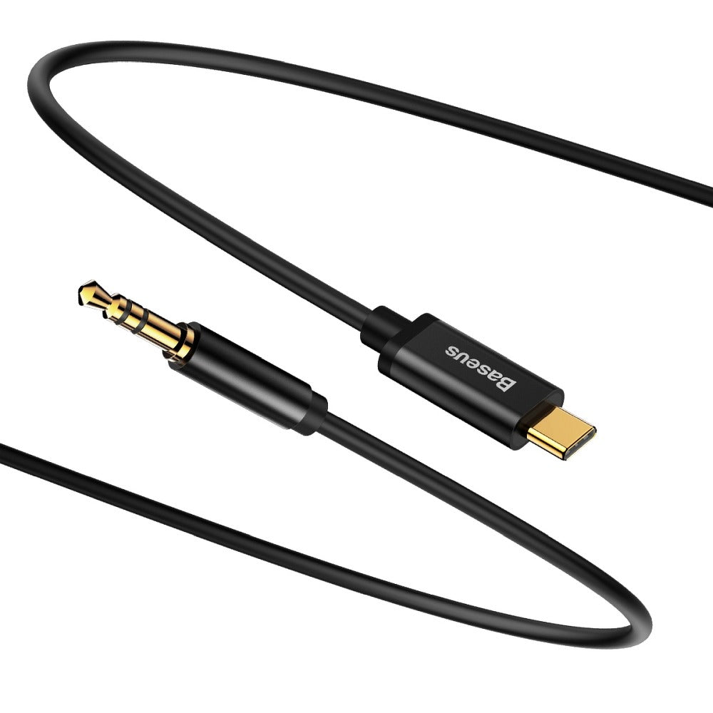 Audio Kabel USB-C - 3.5mm Baseus Yiven M01, 1.2m, Zwart CAM01-01