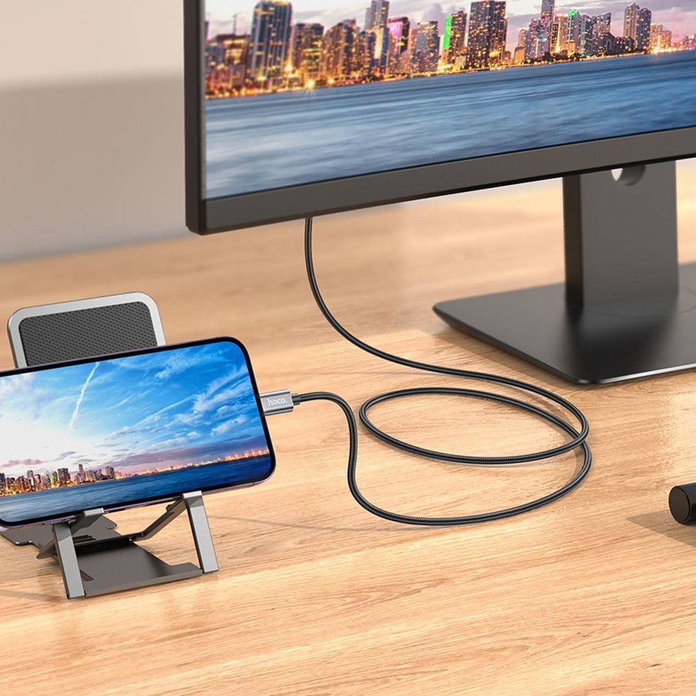 Audio- en Videokabel Lightning - HDMI HOCO UA27, 2m, Gri