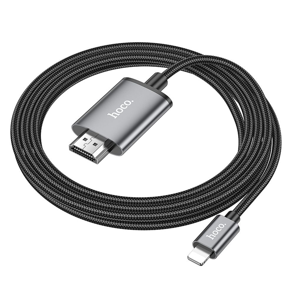 Audio- en Videokabel Lightning - HDMI HOCO UA27, 2m, Gri