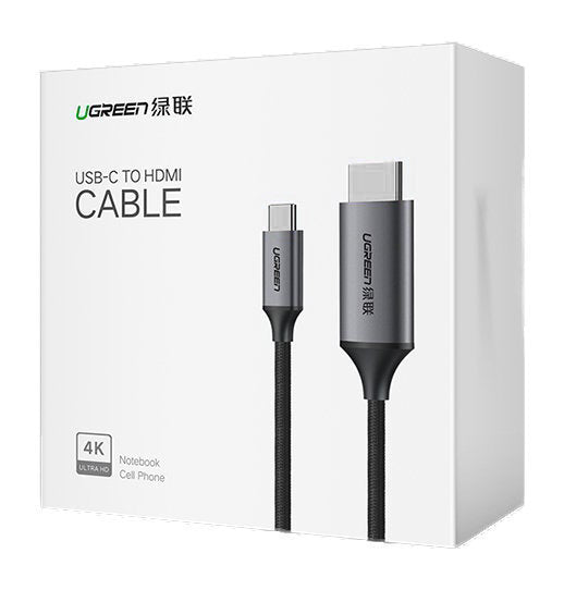 Audio- en Videokabel USB-C - HDMI UGREEN MM142, 1.5m, Zwart