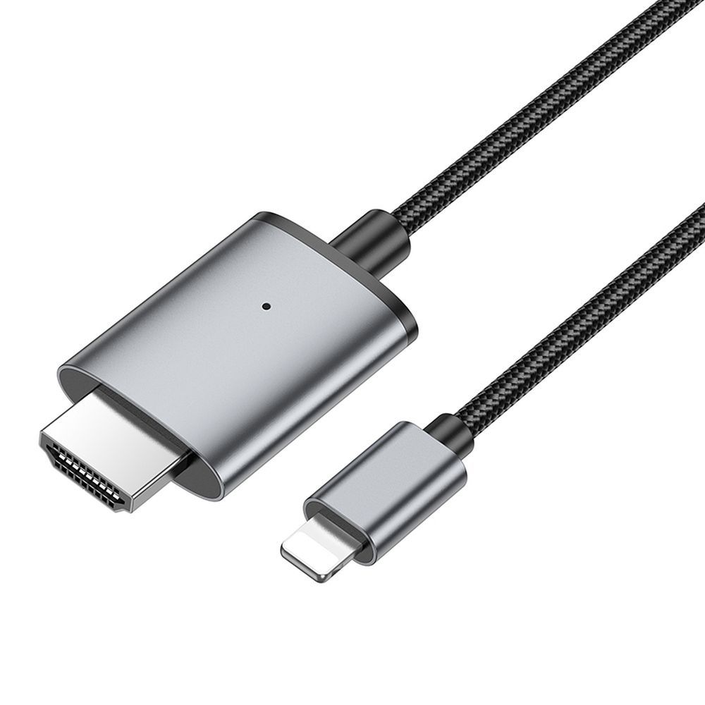 Audio- en Videokabel Lightning - HDMI HOCO UA27, 2m, Gri