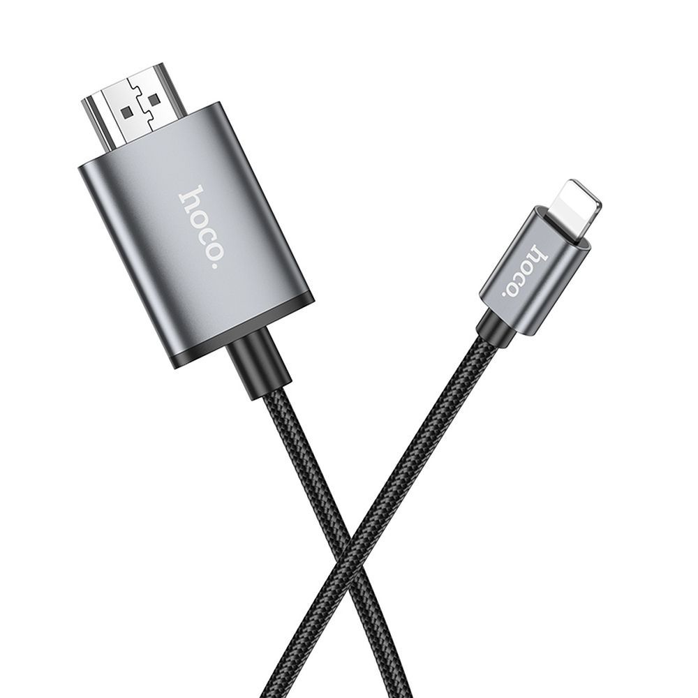 Audio- en Videokabel Lightning - HDMI HOCO UA27, 2m, Gri