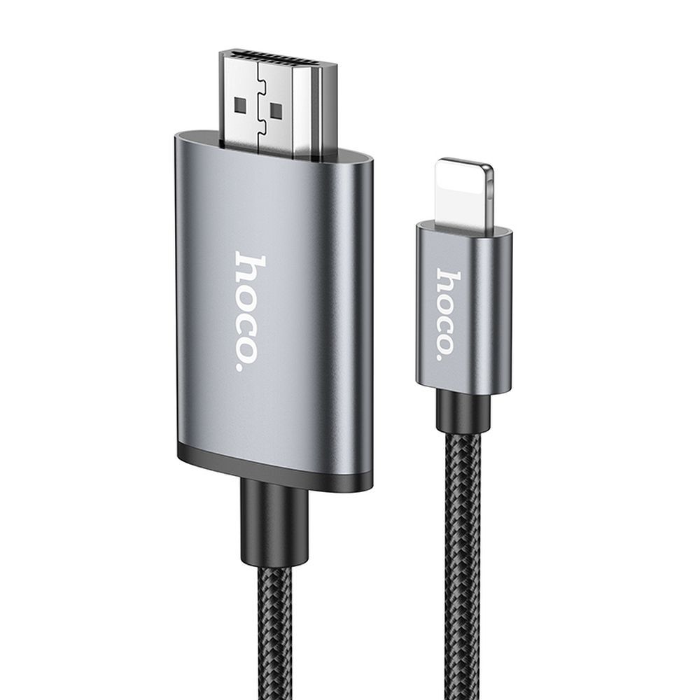 Audio- en Videokabel Lightning - HDMI HOCO UA27, 2m, Gri