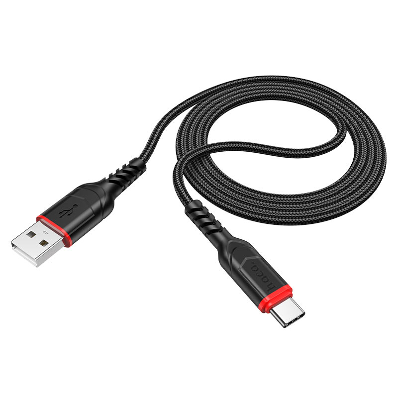 Data- en Oplaadkabel USB-A - USB-C HOCO X59 Victory, 18W, 1m, Zwart