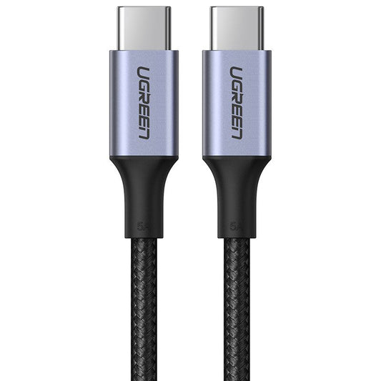 USB-C Data- en oplaadkabel - USB-C UGREEN US316, 100W, 1m, Grijs
