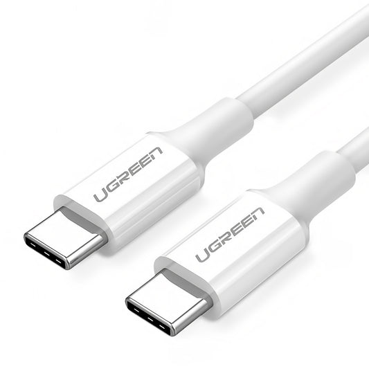 USB-C Data- en oplaadkabel - USB-C UGREEN US264, 60W, 1,5m, Wit