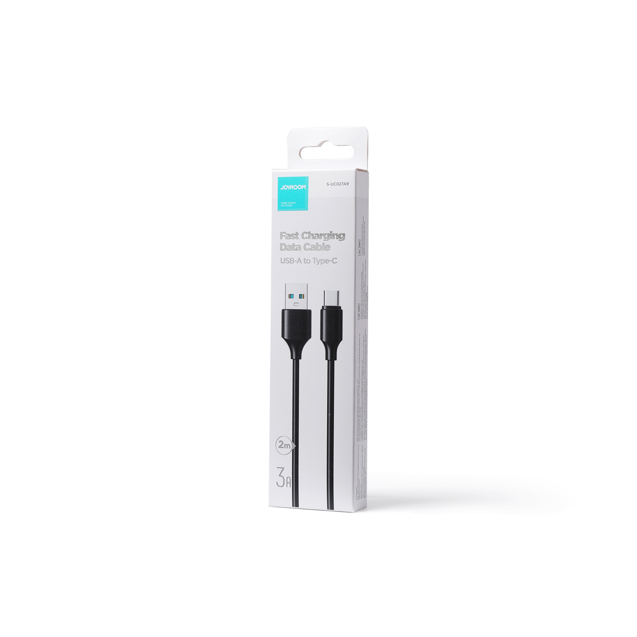 Data- en Oplaadkabel USB-A - USB-C Joyroom S-A9, 20W, 2m, Zwart