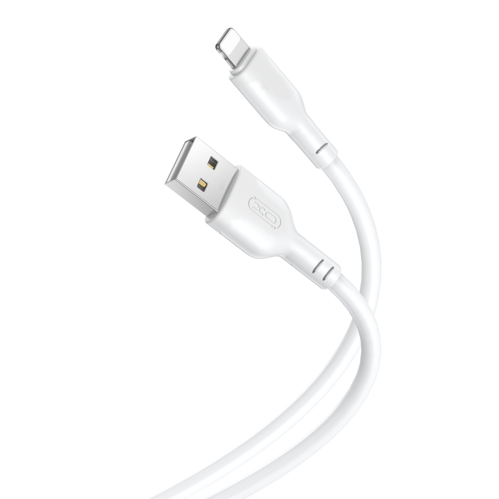 Data- en oplaadkabel USB-A - Lightning XO Design NB103, 18W, 1m, Wit