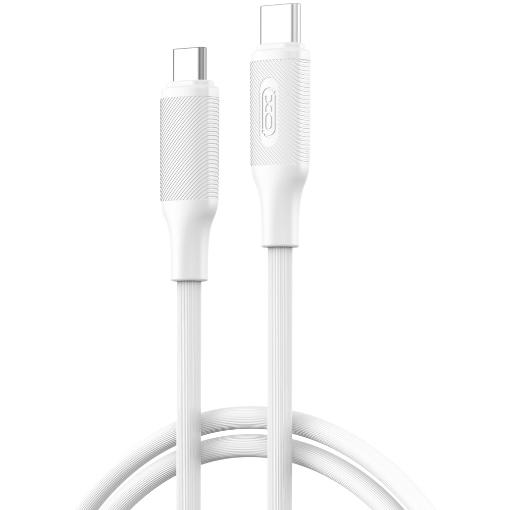 Data- en Oplaadkabel USB-C - USB-C XO Design NB-Q265B, 60W, 1m, Wit