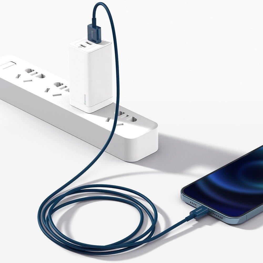 Gegevens- en oplaadkabel USB-A - Lightning Baseus Superior Series, 20W, 1m, Blauw CALYS-A03