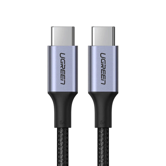 USB-C Data- en Oplaadkabel UGREEN US316, 100W, 1.5m, Gri