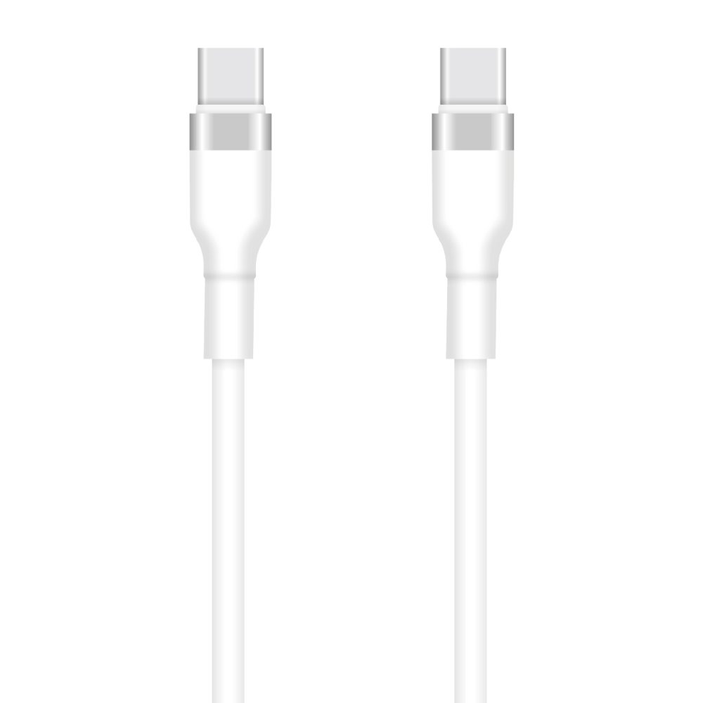 Data- en Oplaadkabel USB-C - USB-C Setty, 60W, 1m, Wit