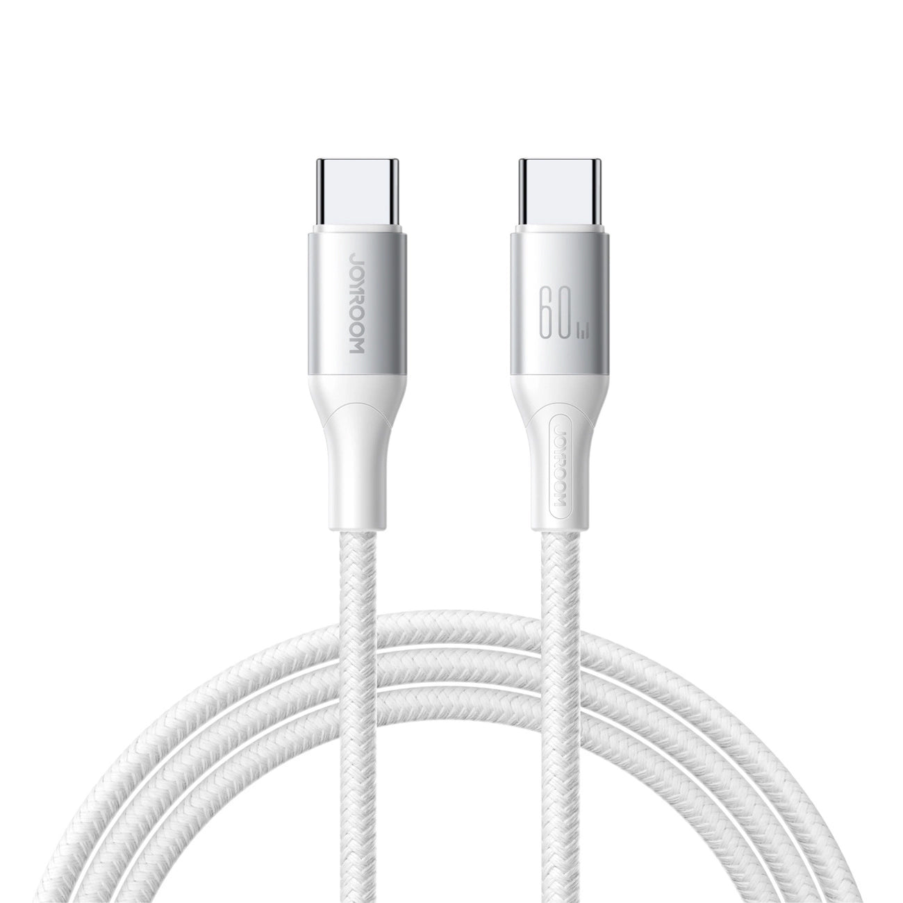USB-C Data- en Oplaadkabel - USB-C Joyroom S-A28 Flash, 60W, 1m, Wit