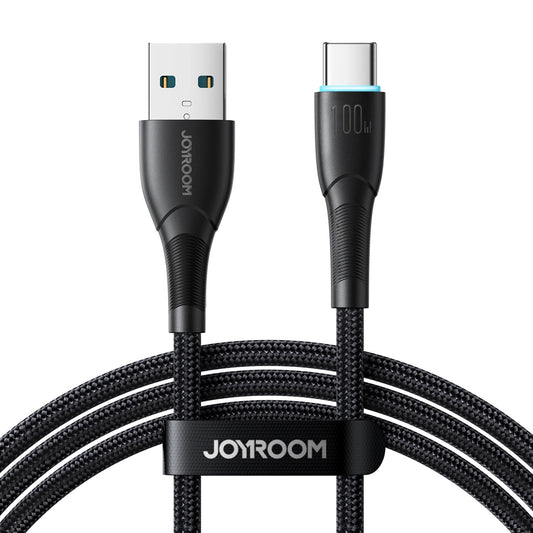 USB-A - USB-C Data- en Oplaadkabel Joyroom S-A32, 100W, 1m, Zwart