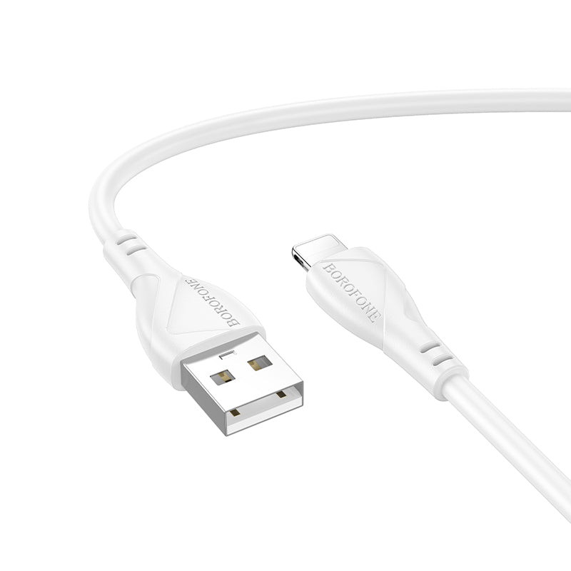 Data- en Oplaadkabel USB-A - Lightning Borofone BX121 Energy, 18W, 1m, Wit