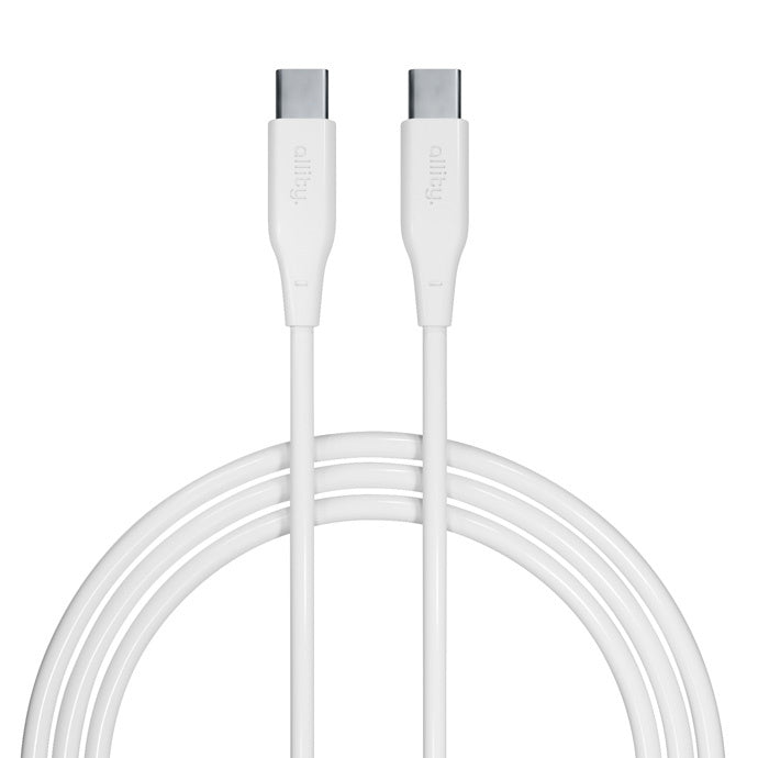 USB-C Data- en Oplaadkabel - USB-C Allity. AUC-02, 100W, 2m, Wit