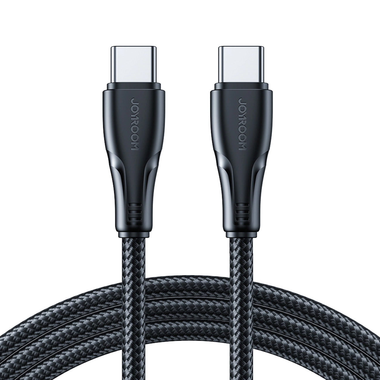 USB-C Data- en Oplaadkabel - USB-C Joyroom S-A11, 60W, 0.25m, Zwart