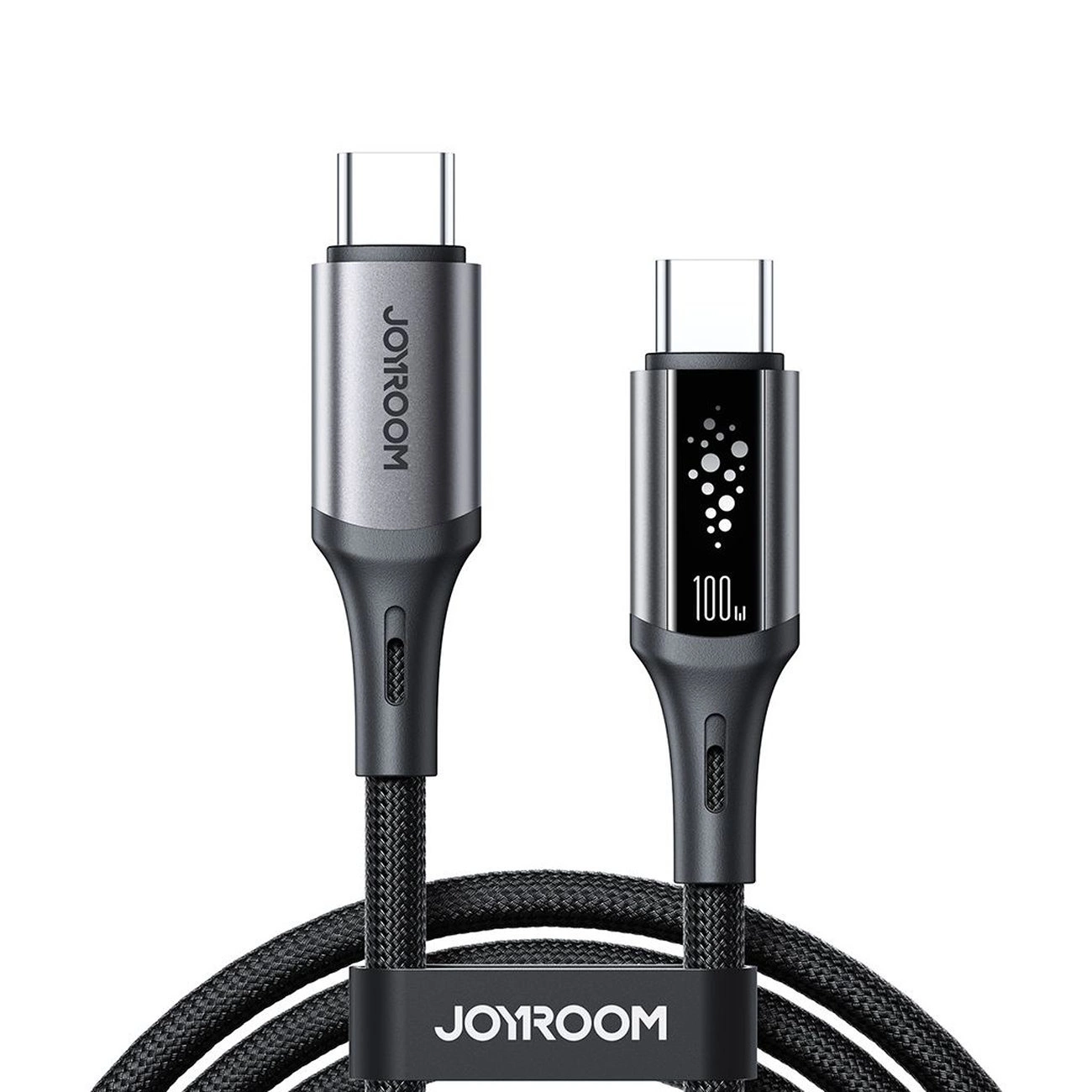 USB-C Data- en Oplaadkabel - USB-C Joyroom S-A60 StarTalk, 100W, 1.2m, Zwart