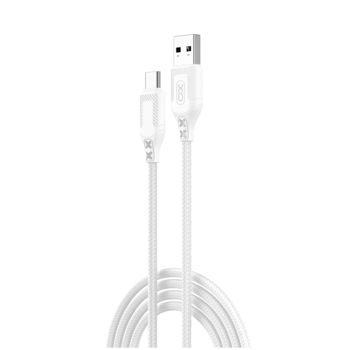 Data- en Oplaadkabel USB-A - USB-C XO Design NB235, 18W, 1m, Wit