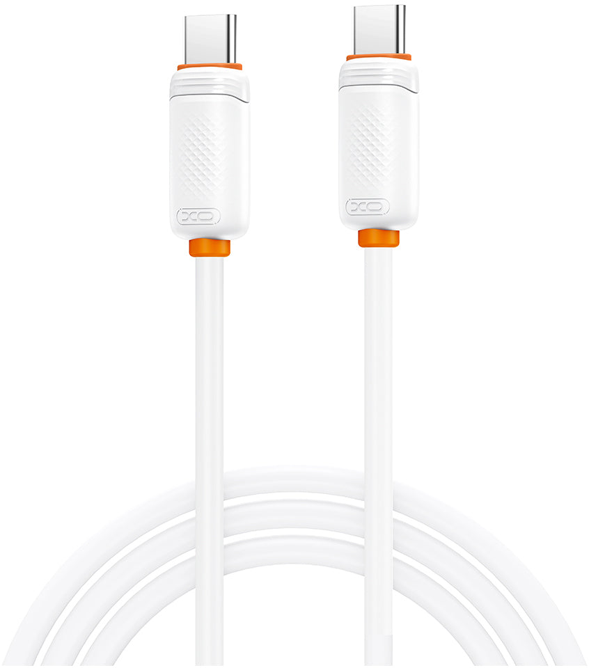 USB-C - USB-C XO Design NB-Q302B Gegevens- en Oplaadkabel, 60W, 1m, Wit