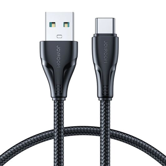Data- en oplaadkabel USB-A - USB-C Joyroom Surpass, 18W, 1,2 m, zwart S-UC027A11
