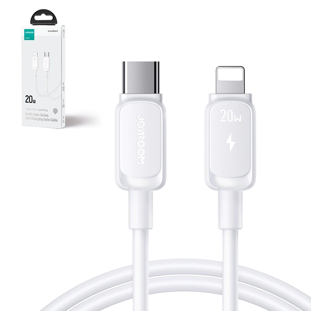 USB-C - Lightning Data en Oplaadkabel Joyroom S-A14, 30W, 1.2m, Wit