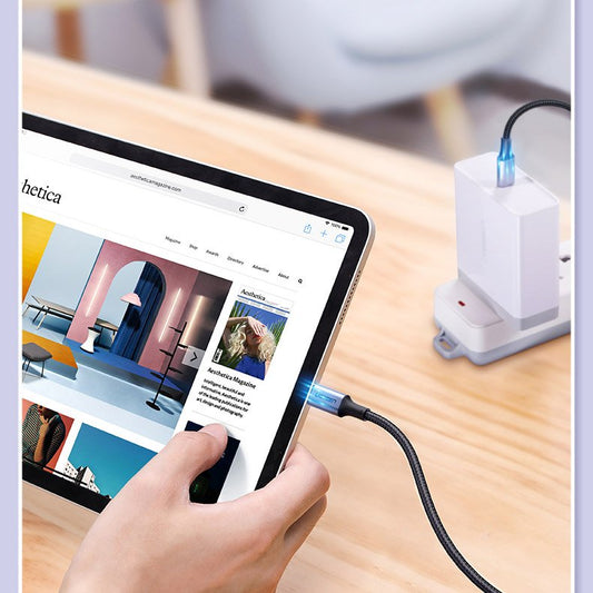 USB-C Data- en oplaadkabel - USB-C UGREEN US316, 100W, 1m, Grijs