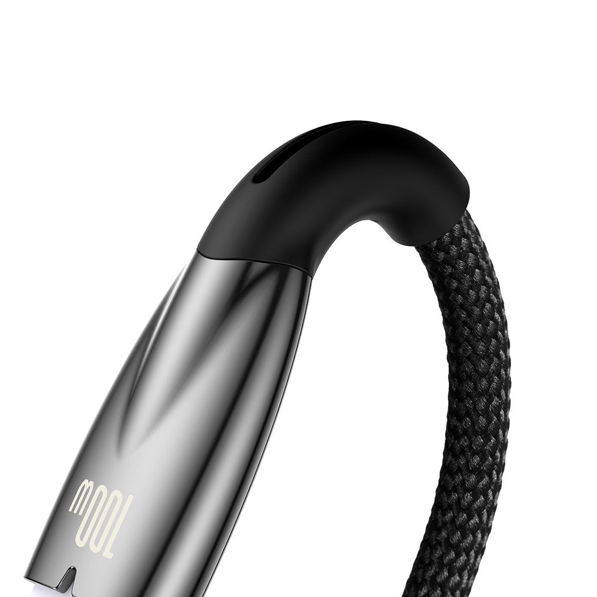USB-A naar USB-C Baseus Glimmer Series data- en oplaadkabel, 100W, 2 m, zwart CADH000501 CADH000501