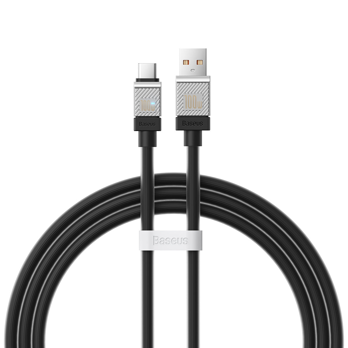 Data- en Oplaadkabel USB-A - USB-C Baseus CoolPlay, 100W, 2m, Zwart CAKW000701