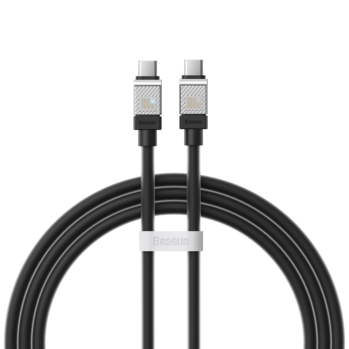 USB-C Data en Oplaadkabel - USB-C Baseus CoolPlay, 100W, 1m, Zwart CAKW000201