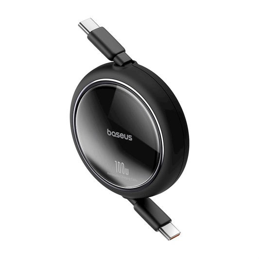 USB-C data- en oplaadkabel - USB-C Baseus Free2Draw Mini Intrekbare USB-C, 100W, 1m, Zwart P10364500111-00