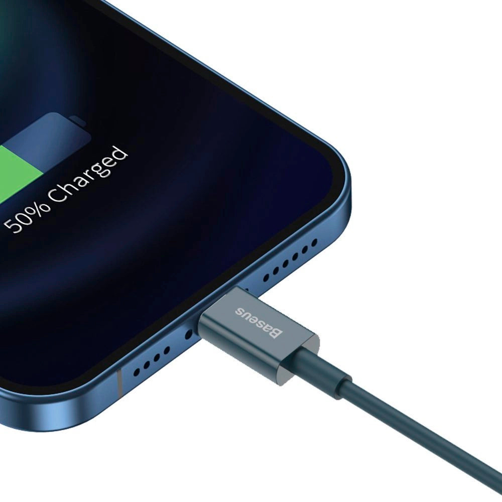 Gegevens- en oplaadkabel USB-A - Lightning Baseus Superior Series, 20W, 1m, Blauw CALYS-A03