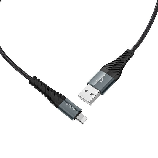 Data- en oplaadkabel USB-A - Lightning HOCO X38 Cool, 18W, 1m, Zwart