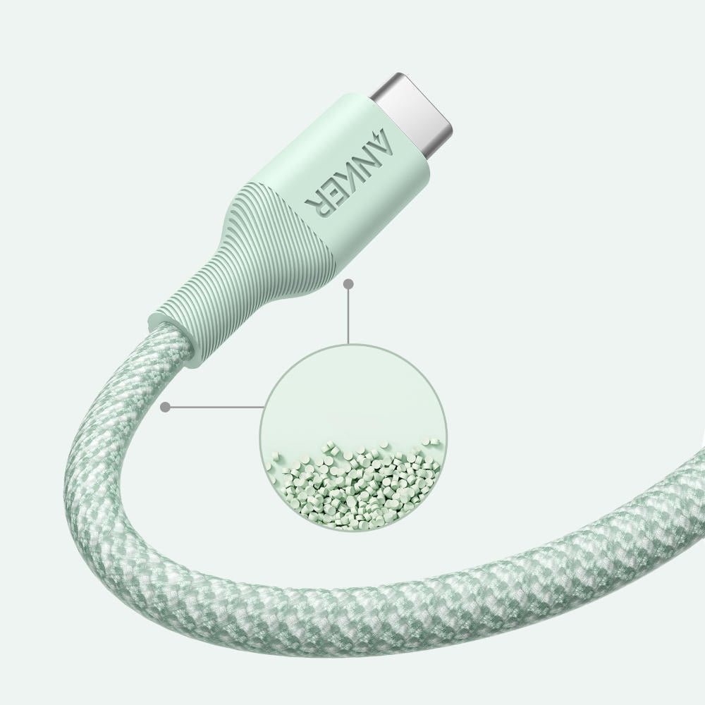 USB-C Data- en Oplaadkabel - USB-C Anker 544, 140W, 1.8m, Groen A80F6H61