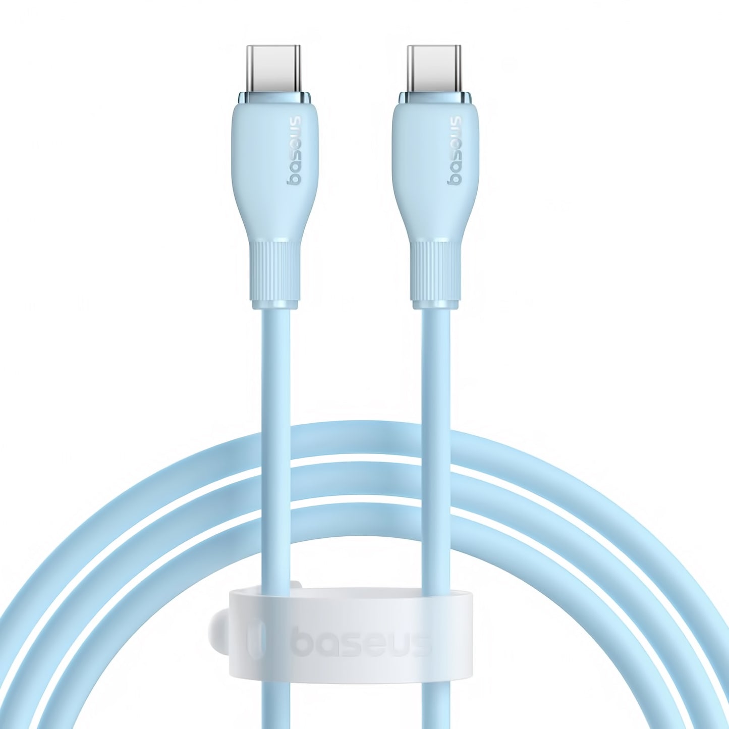 Data- en Oplaadkabel USB-C - USB-C Baseus Pudding, 100W, 1.2m, Blauw P10355702311-00