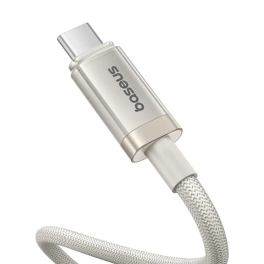 USB-C Data en Oplaadkabel - USB-C Baseus Titanium, 100W, 1m, Zilver P10378100G21-00