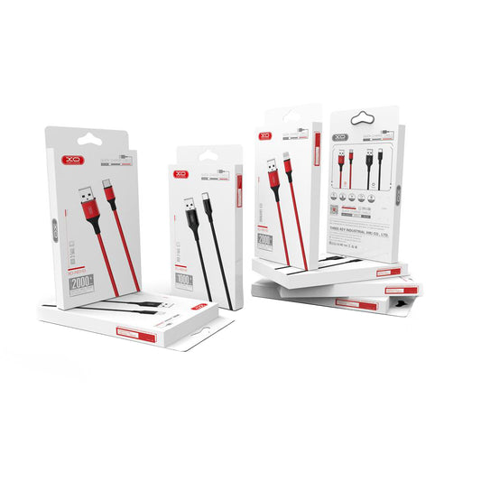 Data- en Oplaadkabel USB-A - USB-C XO Design NB143, 18W, 1m, Zwart