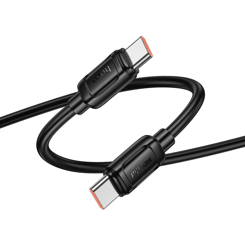 USB-C Data- en Oplaadkabel - USB-C HOCO X115, 240W, 1m, Zwart