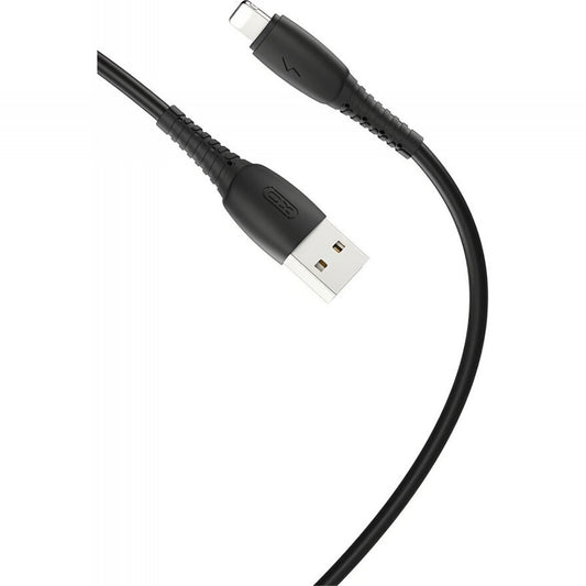 Data- en Oplaadkabel USB-A - Lightning XO Design NB-P163, 18W, 1m, Zwart