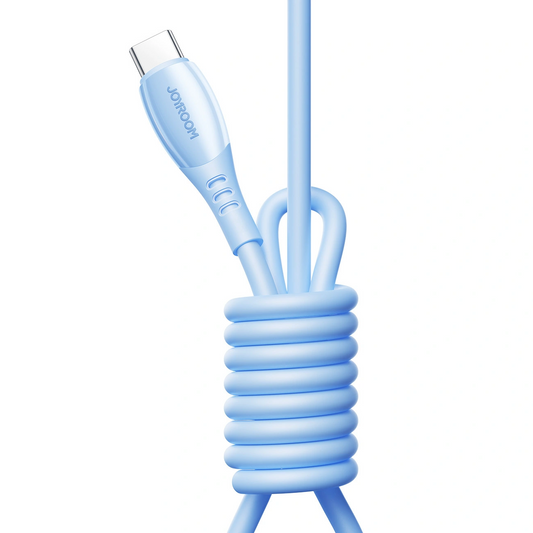 USB-C - Lightning Data- en Oplaadkabel Joyroom S-A59 Vibrant, 30W, 1.2m, Blauw