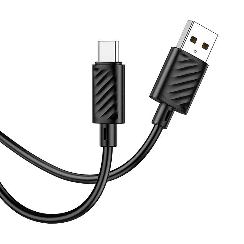 USB-A naar USB-C datakabel en oplaadkabel HOCO X88, 18W, 2m, Zwart