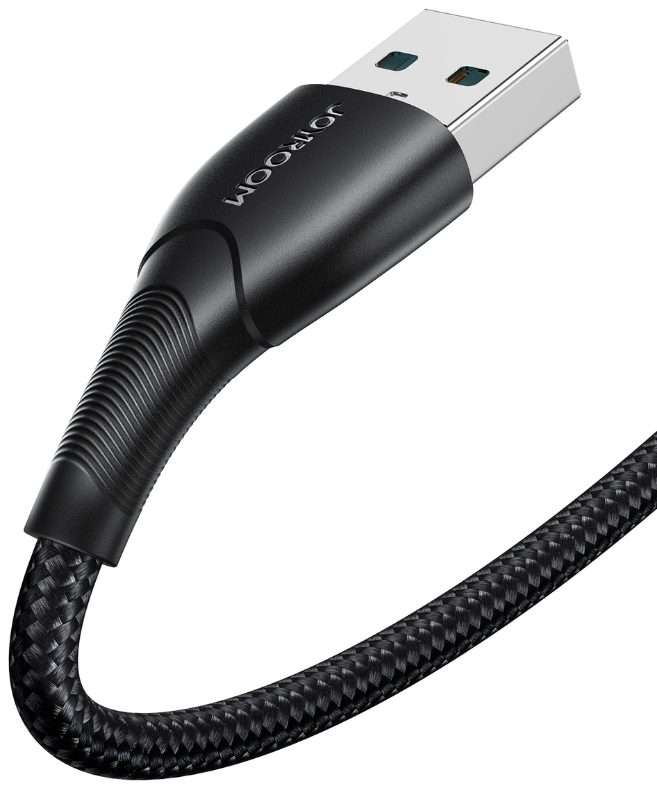 Joyroom S-A32 USB-A-naar-Lightning-kabel voor gegevensoverdracht en opladen, 18 W, 1 m, zwart